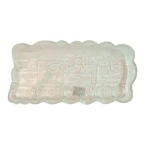 Gorham Crystal North Pole Express Serving Tray Germany